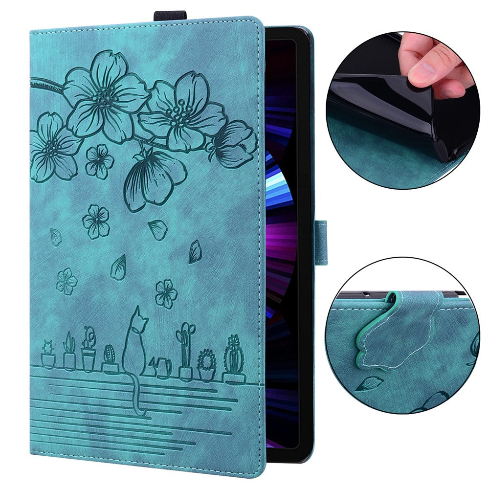 Kortholder Tabletcover til Samsung Galaxy Tab S9+ / S8+ / S7+ / S7 FE T970 T976B PU Læder Stand Tabletcover