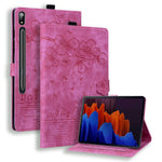 Kortholder Tabletcover til Samsung Galaxy Tab S9+ / S8+ / S7+ / S7 FE T970 T976B PU Læder Stand Tabletcover