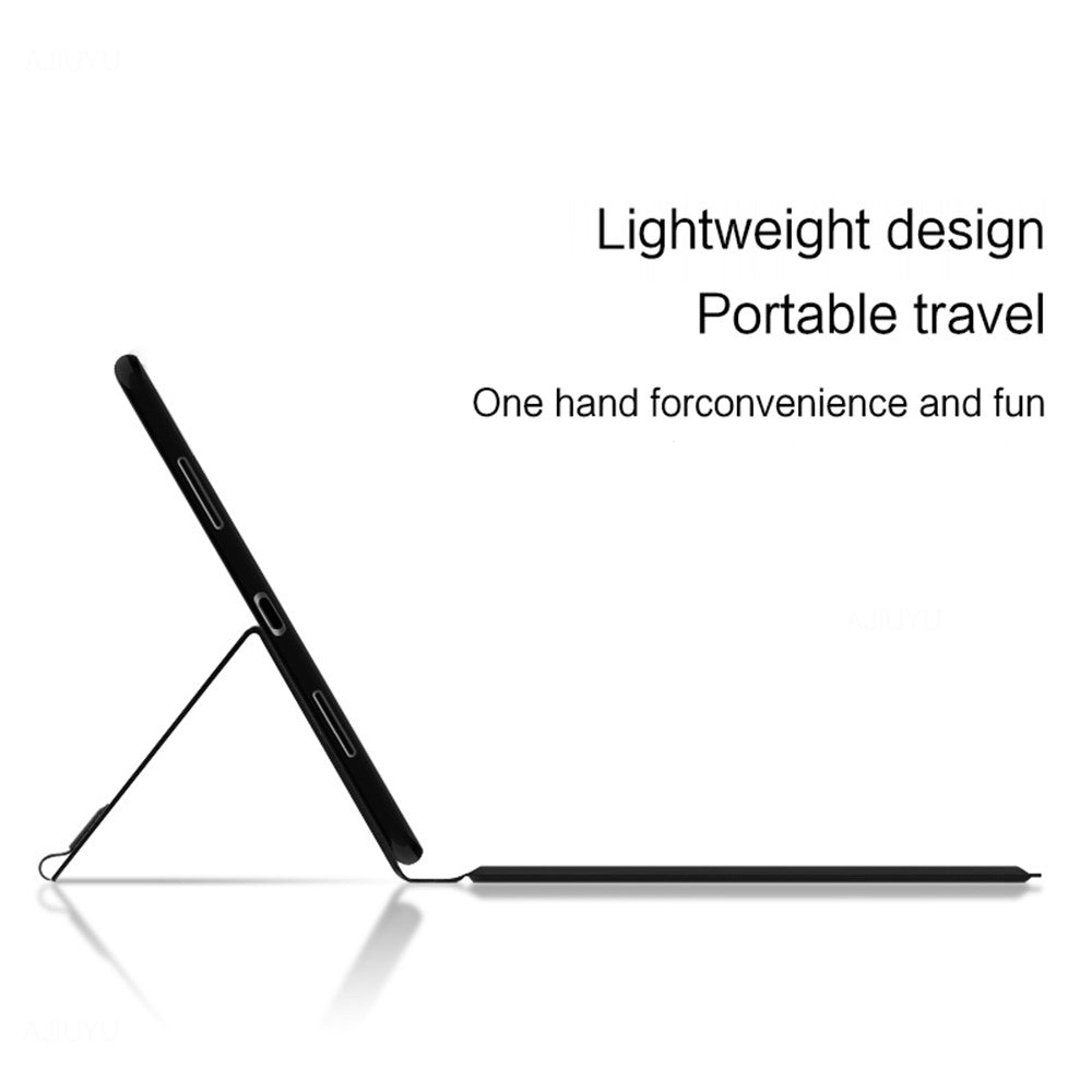 For Google Pixel Tablet Leather Case + Touchpad Bluetooth-compatible Keyboard