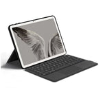 For Google Pixel Tablet Leather Case + Touchpad Bluetooth-compatible Keyboard