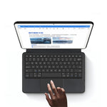 For Google Pixel Tablet Leather Case + Touchpad Bluetooth-compatible Keyboard