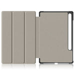 For Samsung Galaxy Tab S10+ Wi-Fi SM-X820 SM-X826B / Tab S9+ Tri-Fold Stand Cover PU Leather Pattern Printing Smart Tablet Case