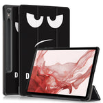 For Samsung Galaxy Tab S9 11-Inch SM-X710, SM-X716B, SM-X718U Pattern Printing Leather Tablet Case Trifold Stand Smart Cover