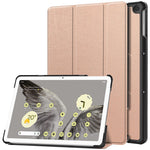 Til Google Pixel Tablet Tri-fold Stand Tablet Case PU Læder Anti-drop Tablet Cover