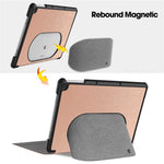 Til Google Pixel Tablet Tri-fold Stand Tablet Case PU Læder Anti-drop Tablet Cover