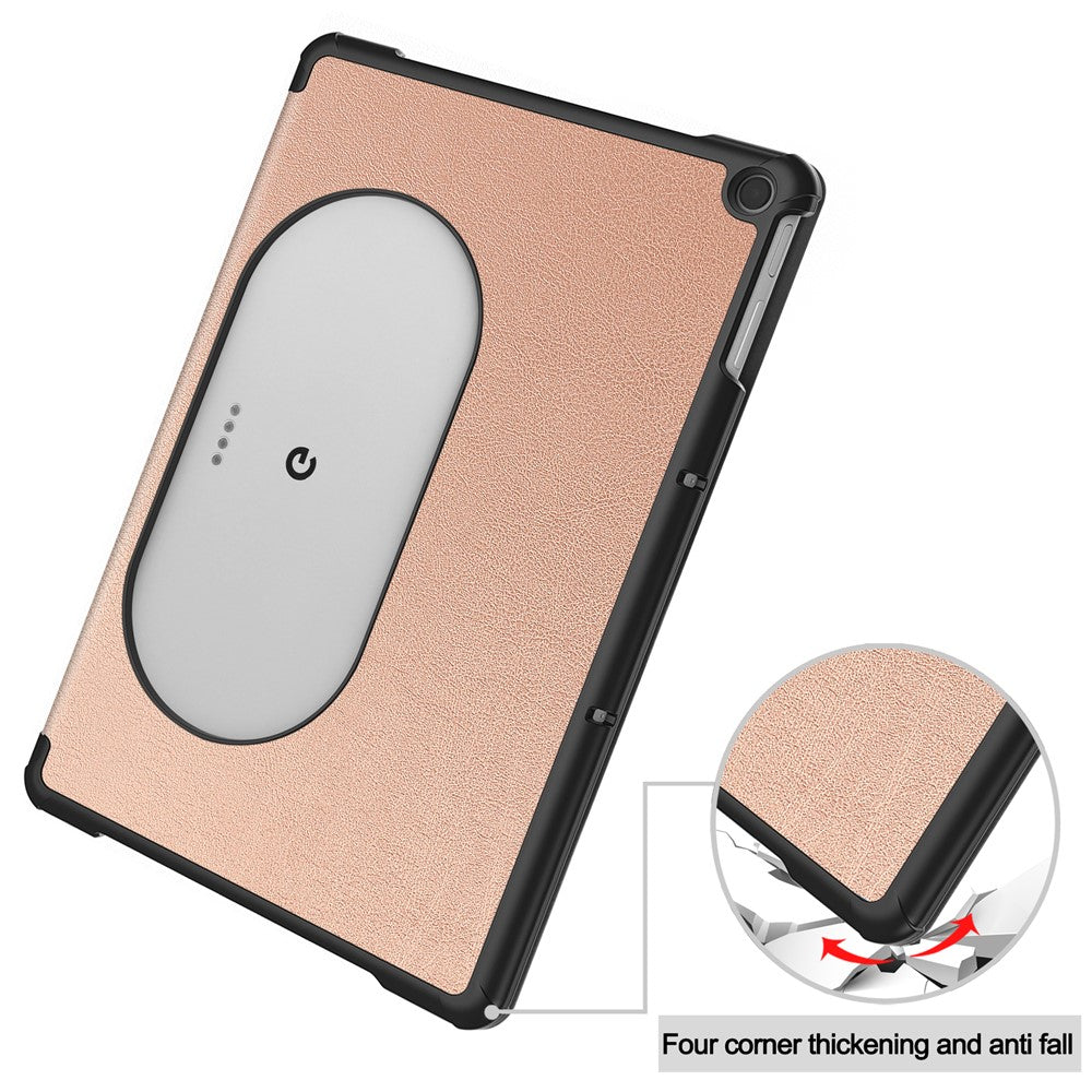 Til Google Pixel Tablet Tri-fold Stand Tablet Case PU Læder Anti-drop Tablet Cover