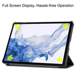 For Samsung Galaxy Tab S10 FE / S9 FE / S9 Tri-Fold Stand Folio Case PU Leather Auto Wake / Sleep Tablet Cover