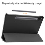 For Samsung Galaxy Tab S10 FE / S9 FE / S9 Tri-Fold Stand Folio Case PU Leather Auto Wake / Sleep Tablet Cover