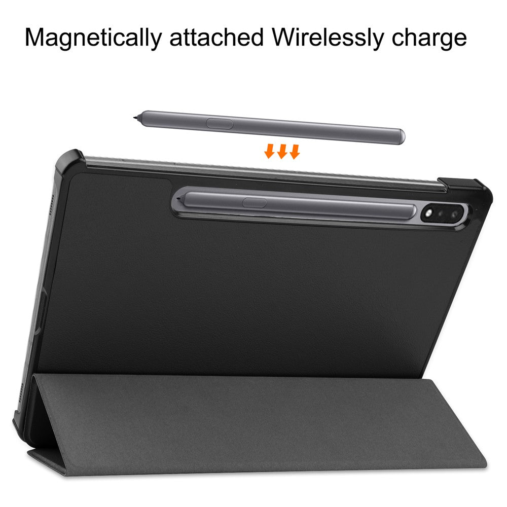 For Samsung Galaxy Tab S10 FE / S9 FE / S9 Tri-Fold Stand Folio Case PU Leather Auto Wake / Sleep Tablet Cover