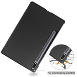 For Samsung Galaxy Tab S10 FE / S9 FE / S9 Tri-Fold Stand Folio Case PU Leather Auto Wake / Sleep Tablet Cover