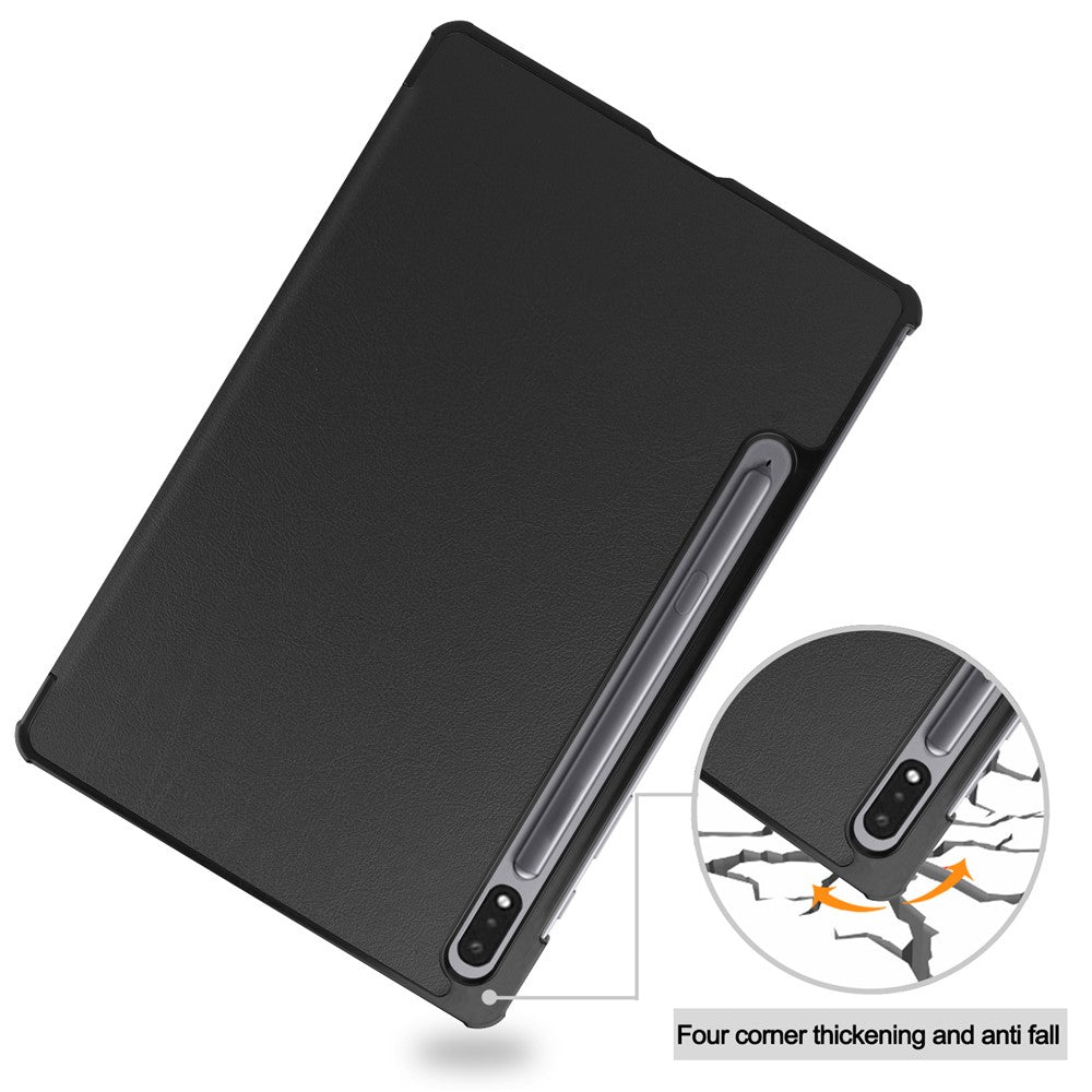 For Samsung Galaxy Tab S10 FE / S9 FE / S9 Tri-Fold Stand Folio Case PU Leather Auto Wake / Sleep Tablet Cover