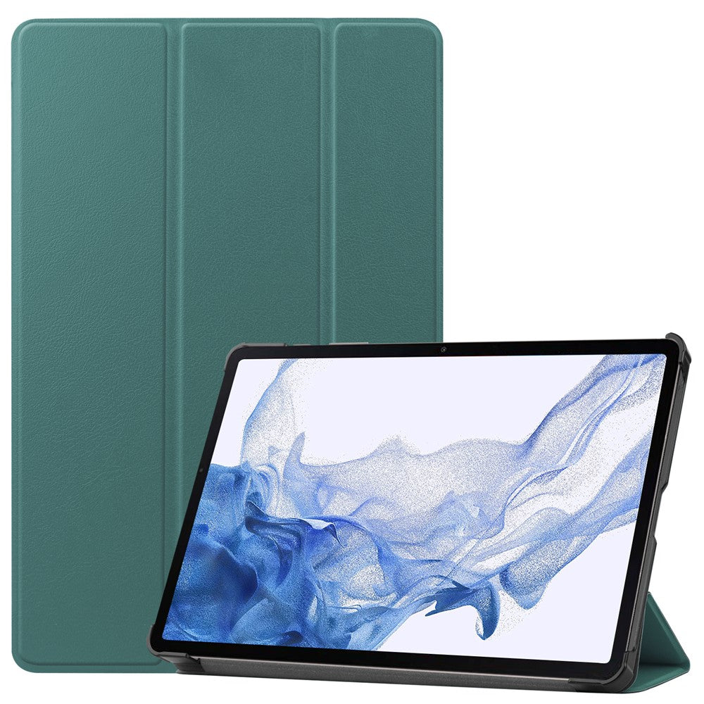 For Samsung Galaxy Tab S10 FE / S9 FE / S9 Tri-Fold Stand Folio Case PU Leather Auto Wake / Sleep Tablet Cover