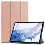 For Samsung Galaxy Tab S10 FE / S9 FE / S9 Tri-Fold Stand Folio Case PU Leather Auto Wake / Sleep Tablet Cover