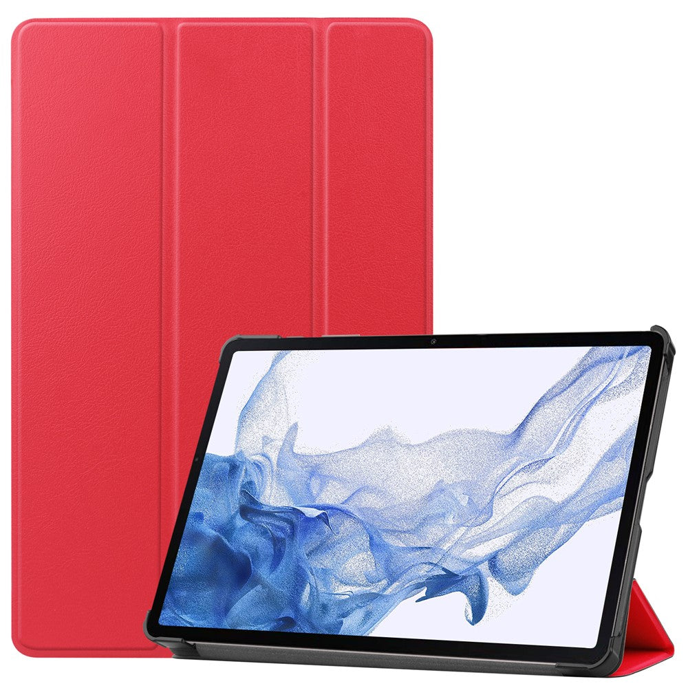 For Samsung Galaxy Tab S10 FE / S9 FE / S9 Tri-Fold Stand Folio Case PU Leather Auto Wake / Sleep Tablet Cover