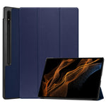 Til Samsung Galaxy Tab S9 Ultra Tablet Cover PU Læder Tredelt Stander Smart Cover