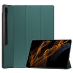Til Samsung Galaxy Tab S9 Ultra Tablet Cover PU Læder Tredelt Stander Smart Cover