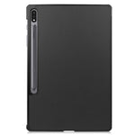Til Samsung Galaxy Tab S9+ Tri-Fold Stand Tablet Cover PU Læder Stødresistent Smart Cover
