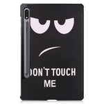 Til Samsung Galaxy Tab S9 PU læder tabletcover med mønstertryk, trifold stativ, smart automatisk dvale-/vågefunktion