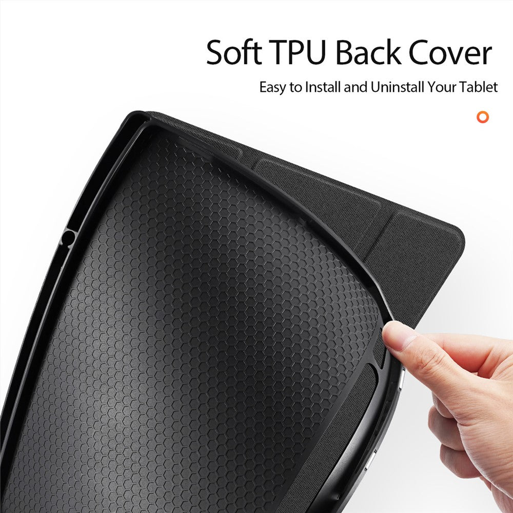 DUX DUCIS Domo Series for Samsung Galaxy Tab S9 Ultra Tri-Fold Tablet Case PU Leather Stand Folio Cover