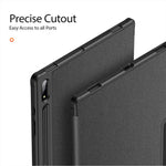 DUX DUCIS Domo Series for Samsung Galaxy Tab S9 Ultra Tri-Fold Tablet Case PU Leather Stand Folio Cover