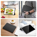 DUX DUCIS Domo Series for Samsung Galaxy Tab S9 Ultra Tri-Fold Tablet Case PU Leather Stand Folio Cover