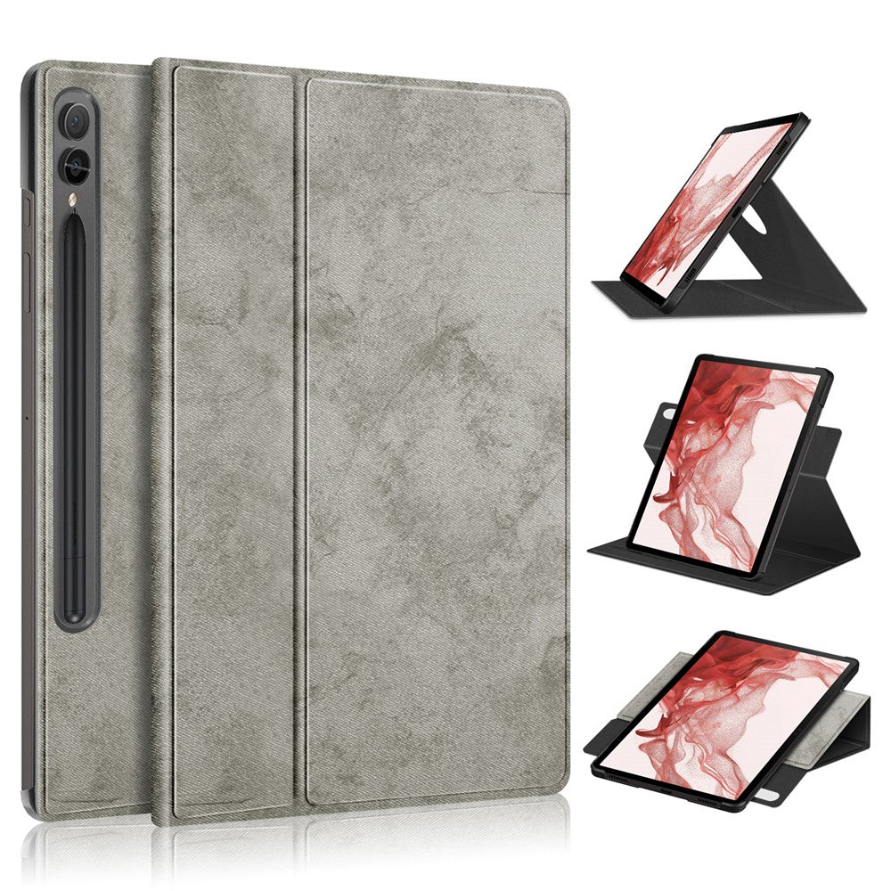 Tablet Case for Samsung Galaxy Tab S10+ Wi-Fi SM-X820 SM-X826B / Tab S9+ SM-X810 (Wi-Fi), SM-X816B (5G Global), SM-X818U (5G US) Leather Rotary Stand Cover