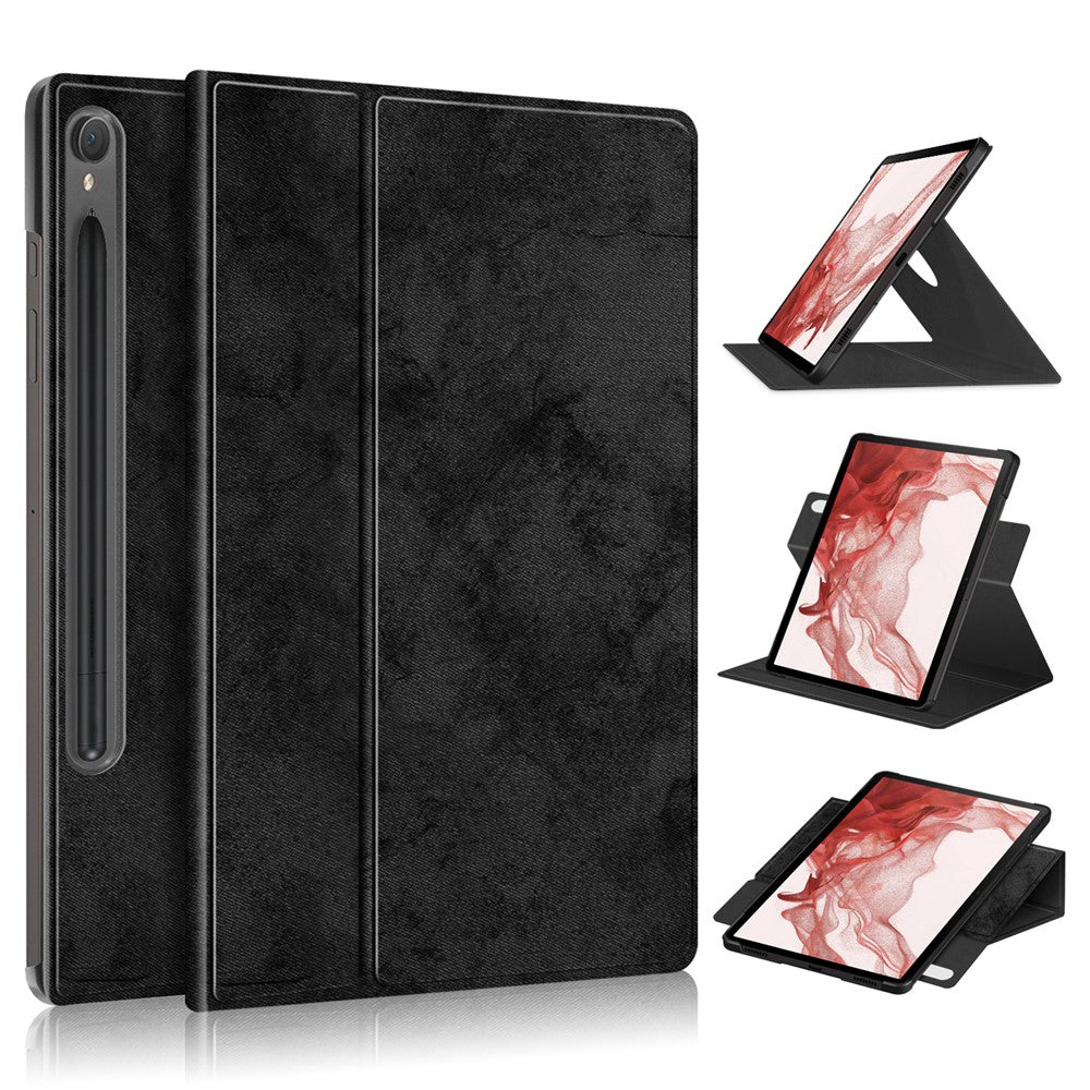 Rotary Stand Cover for Samsung Galaxy Tab S10 FE / S9 FE / S9 SM-X710 SM-X716B SM-X718U PU Leather Smart Tablet Case