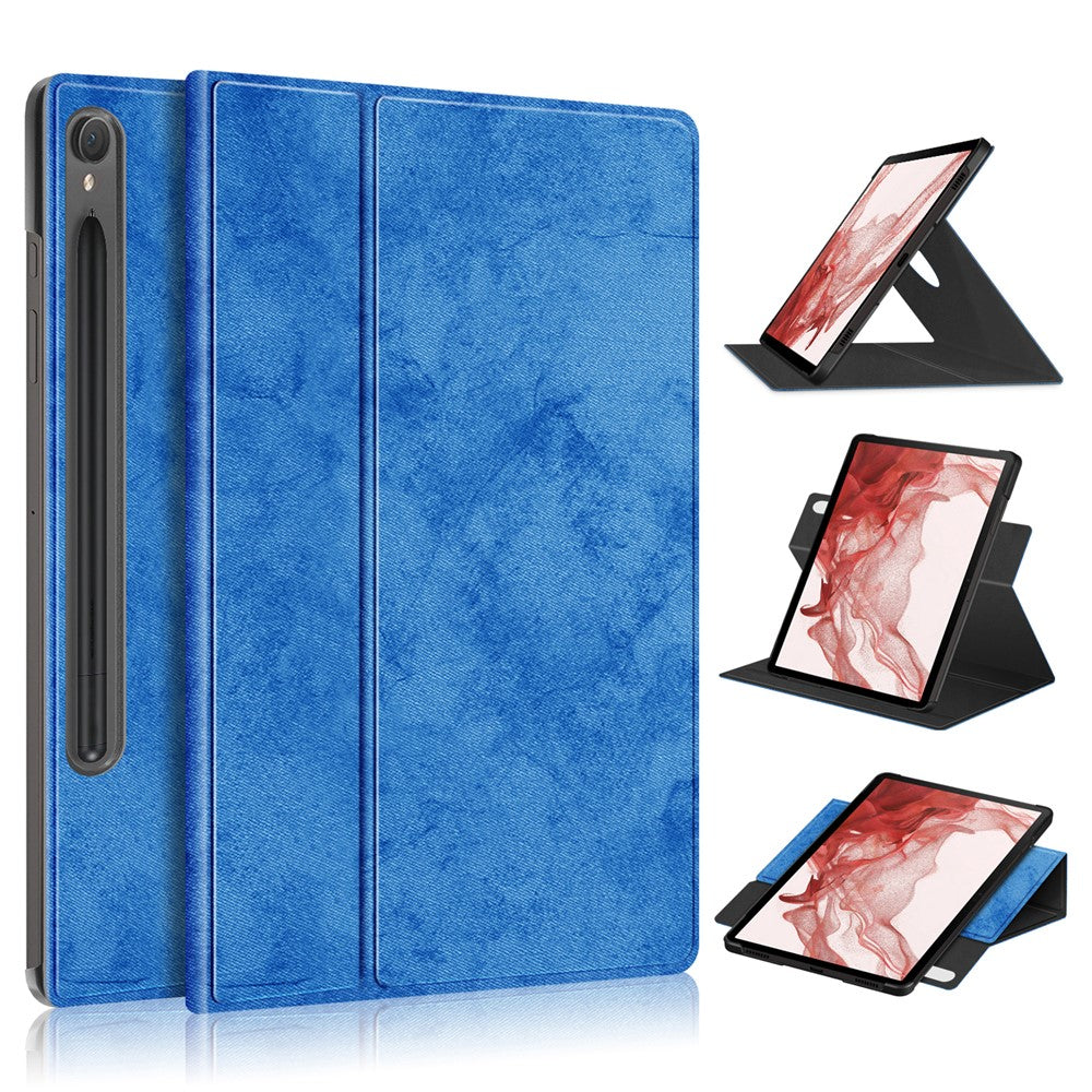 Rotary Stand Cover for Samsung Galaxy Tab S10 FE / S9 FE / S9 SM-X710 SM-X716B SM-X718U PU Leather Smart Tablet Case