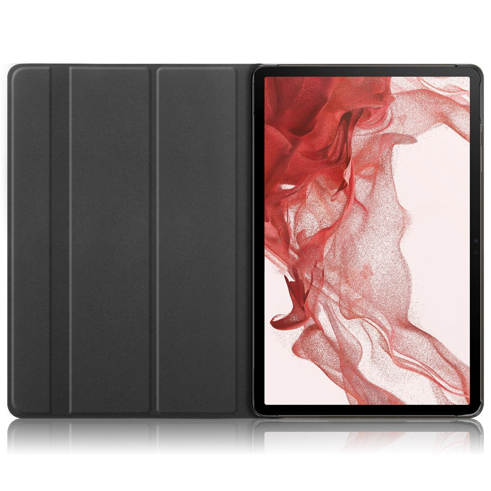 Rotating Stand Cover for Samsung Galaxy Tab S9 SM-X710, SM-X716B, SM-X718U PU Leather Pattern Printing Tablet Case