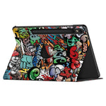 Rotating Stand Cover for Samsung Galaxy Tab S9 SM-X710, SM-X716B, SM-X718U PU Leather Pattern Printing Tablet Case