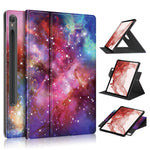 Rotating Stand Cover for Samsung Galaxy Tab S9 SM-X710, SM-X716B, SM-X718U PU Leather Pattern Printing Tablet Case