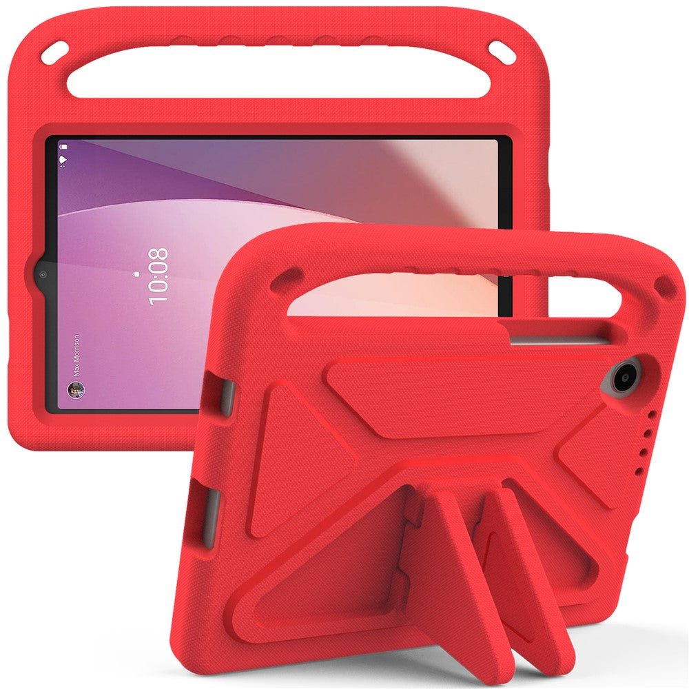 For Lenovo Tab M8 (4th Gen) 2024 TB-301XU / M8 (4th Gen) 2023 TB-300FU Hand Grip EVA Tablet Case Foldable Kickstand Tablet Cover