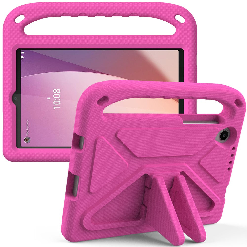 For Lenovo Tab M8 (4th Gen) 2024 TB-301XU / M8 (4th Gen) 2023 TB-300FU Hand Grip EVA Tablet Case Foldable Kickstand Tablet Cover