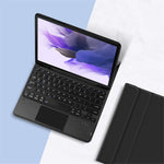 Stand Leather Case for Samsung Galaxy Tab S10+ / S9+  / S8+ / S7+ / S7 FE Detachable Keyboard with Pen Slot and Touchpad