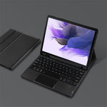 Stand Leather Case for Samsung Galaxy Tab S10+ / S9+  / S8+ / S7+ / S7 FE Detachable Keyboard with Pen Slot and Touchpad