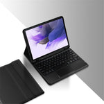 Stand Leather Case for Samsung Galaxy Tab S10+ / S9+  / S8+ / S7+ / S7 FE Detachable Keyboard with Pen Slot and Touchpad