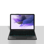 For Samsung Galaxy Tab S10+ / S9+ / S8+ / S7+ / S7 FE Backlight Touchpad Bluetooth-Compatible Keyboard with Pen Slot Leather Tablet Case