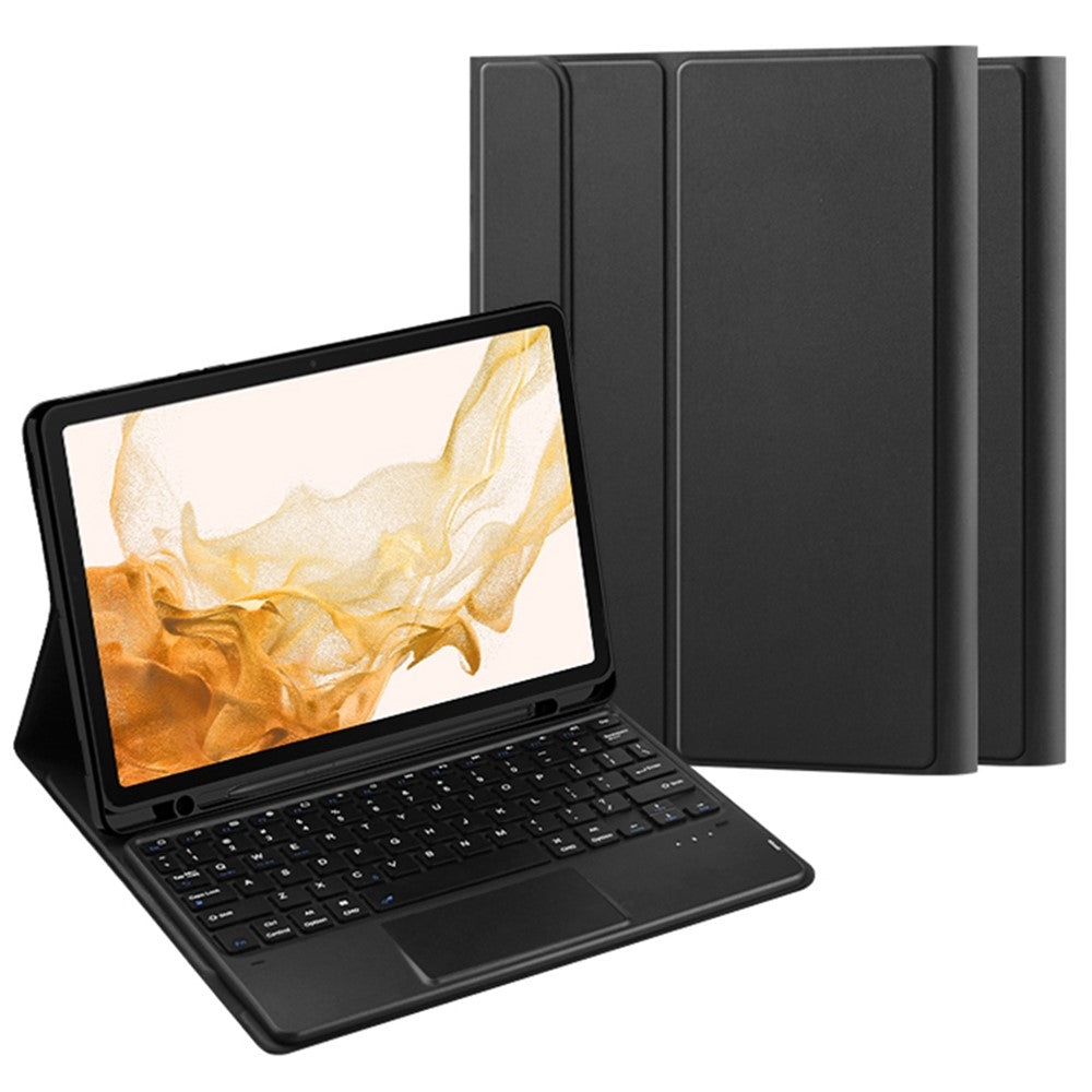 Til Samsung Galaxy Tab S10+ / S9+ / S8+ / S7+ / S7 FE Læder Stand Cover til Tablet med aftageligt magnetisk trådløst tastatur (uden touchpad)