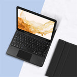 Til Samsung Galaxy Tab S10+ / S9+ / S8+ / S7+ / S7 FE Læder Stand Cover til Tablet med aftageligt magnetisk trådløst tastatur (uden touchpad)