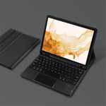 Til Samsung Galaxy Tab S10+ / S9+ / S8+ / S7+ / S7 FE Læder Stand Cover til Tablet med aftageligt magnetisk trådløst tastatur (uden touchpad)