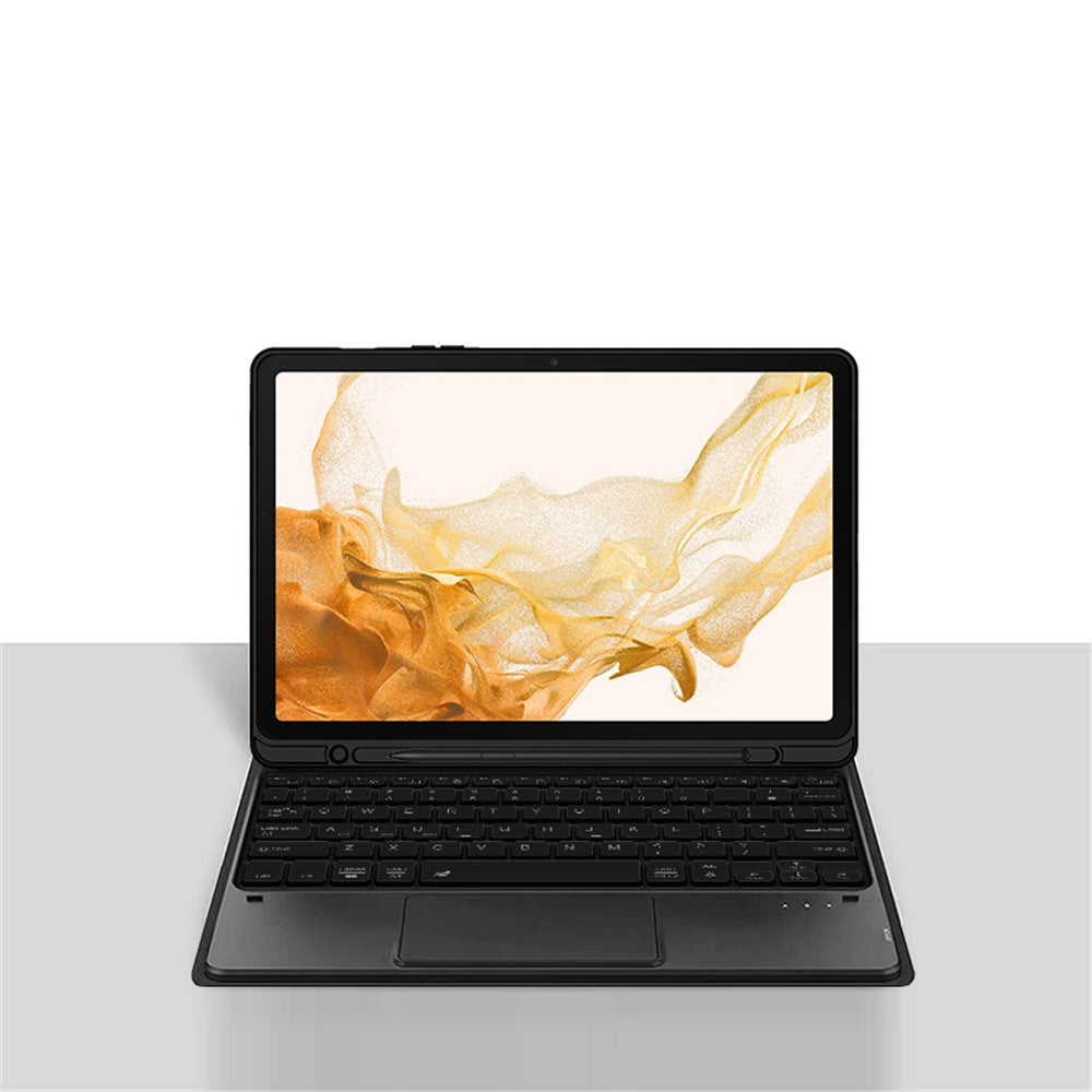 Til Samsung Galaxy Tab S10+ / S9+ / S8+ / S7+ / S7 FE Læder Stand Cover til Tablet med aftageligt magnetisk trådløst tastatur (uden touchpad)