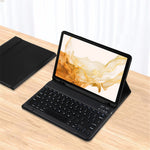 Til Samsung Galaxy Tab S10+ / S9+ / S8+ / S7+ / S7 FE Læder Stand Cover med Aftageligt Magnetisk Trådløst Tastatur (Uden Touchpad)