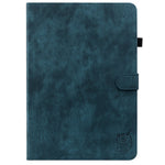 For Samsung Galaxy Tab S10+ / S9+ Imprinted Cute Tiger Pattern Tablet Case PU Leather Card Holder Stand Cover