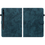 For Samsung Galaxy Tab S10+ / S9+ Imprinted Cute Tiger Pattern Tablet Case PU Leather Card Holder Stand Cover