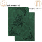 Anti-Slip Tablet Case for Samsung Galaxy Tab S10+ / S9+ PU Leather Imprinted Butterfly Flower Card Holder Stand Cover