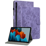 Til Samsung Galaxy Tab S10 FE / S9 FE / S9 Stand Folio Tablet Etui PU Læder Sødt Tigermønster Cover med Kortlomme