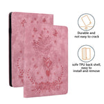 Til Samsung Galaxy Tab S10 FE / S9 FE / S9 Stand Folio Cover PU Læder Præget Kortholder Tablet Cover