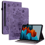 Til Samsung Galaxy Tab S10 FE / S9 FE / S9 Stand Folio Cover PU Læder Præget Kortholder Tablet Cover