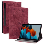 Til Samsung Galaxy Tab S10 FE / S9 FE / S9 Stand Folio Cover PU Læder Præget Kortholder Tablet Cover
