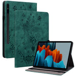 Til Samsung Galaxy Tab S10 FE / S9 FE / S9 Stand Folio Cover PU Læder Præget Kortholder Tablet Cover